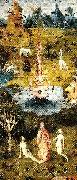 Hieronymus Bosch den vanstra flygeln i ustarnas tradgard oil painting